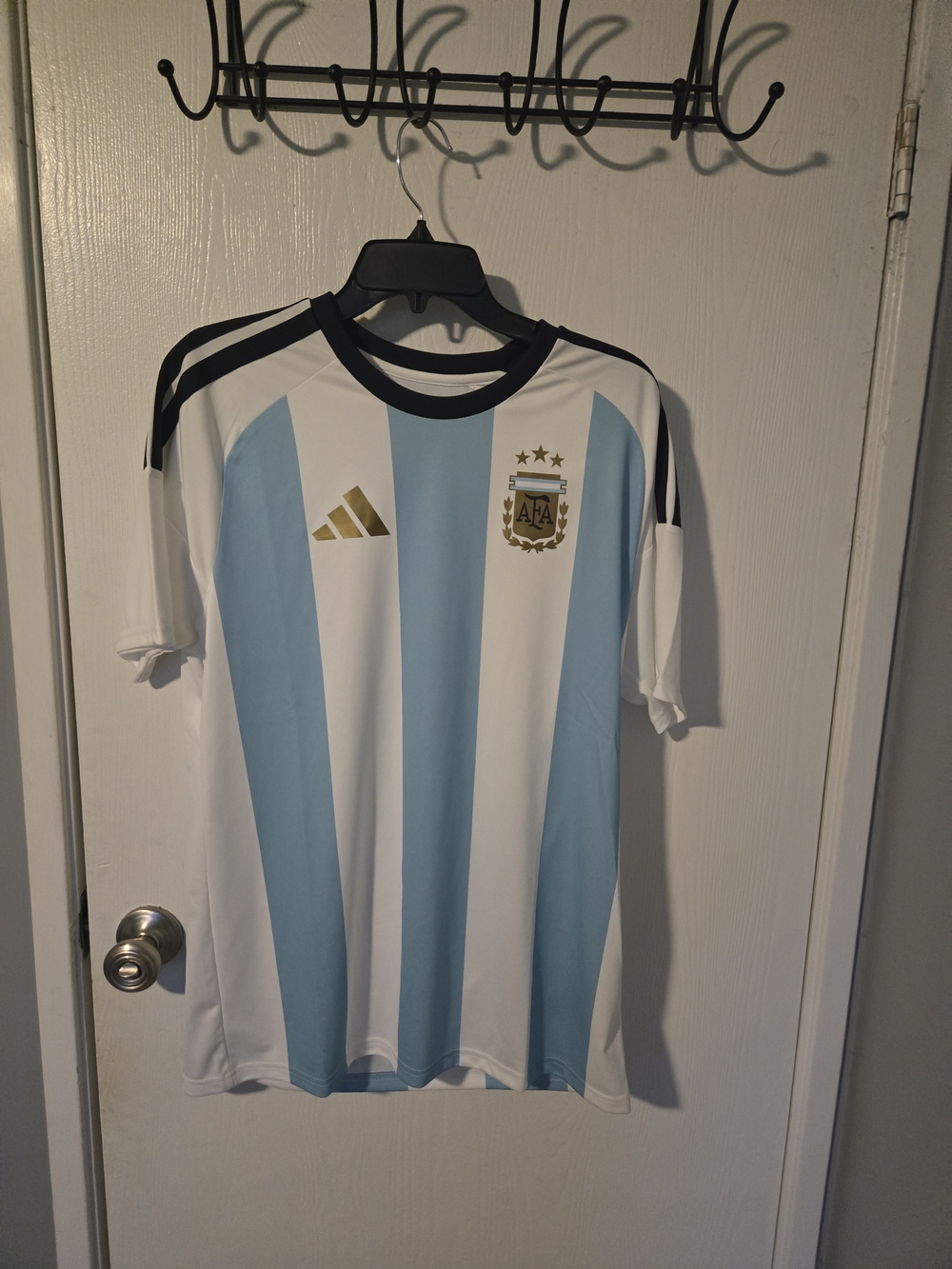 Adidas Argentina 2024 Home Jersey 3 Star Fan Version Men's Large NWT AFA Soccer